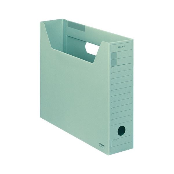 (まとめ) コクヨファイルボックス-FS(Fタイプ) A4ヨコ 背幅75mm 緑 A4-SFFN-G 1セット(5冊) (×10セット)