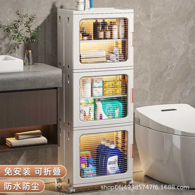 バスルームシェルフ床から天井までのバスルーム収納ラックトイレトイレトイレシームキャビネット多層収納キャビネット