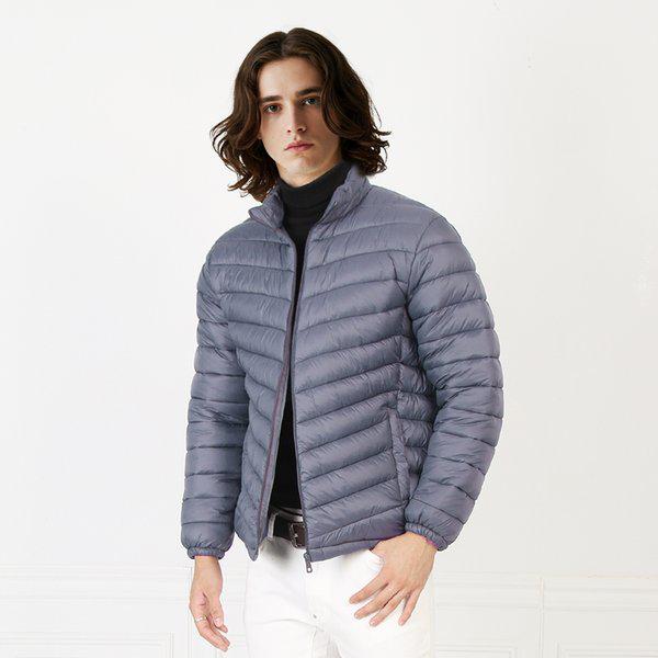 男性ベーシックライト超軽量ジャケットキルティングジャンパーT2基本軽量パディング