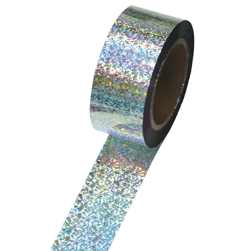 ササガワ メッキテープ ホログラム 銀 50mmx100m 1個入 40-4397