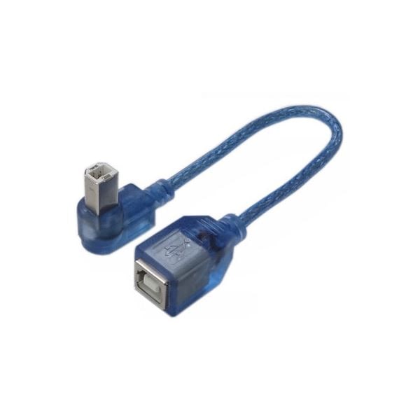 (まとめ)変換名人 USB BtypeL型ケーブル延長20(左L) USBB-CA20LL(×10セット)