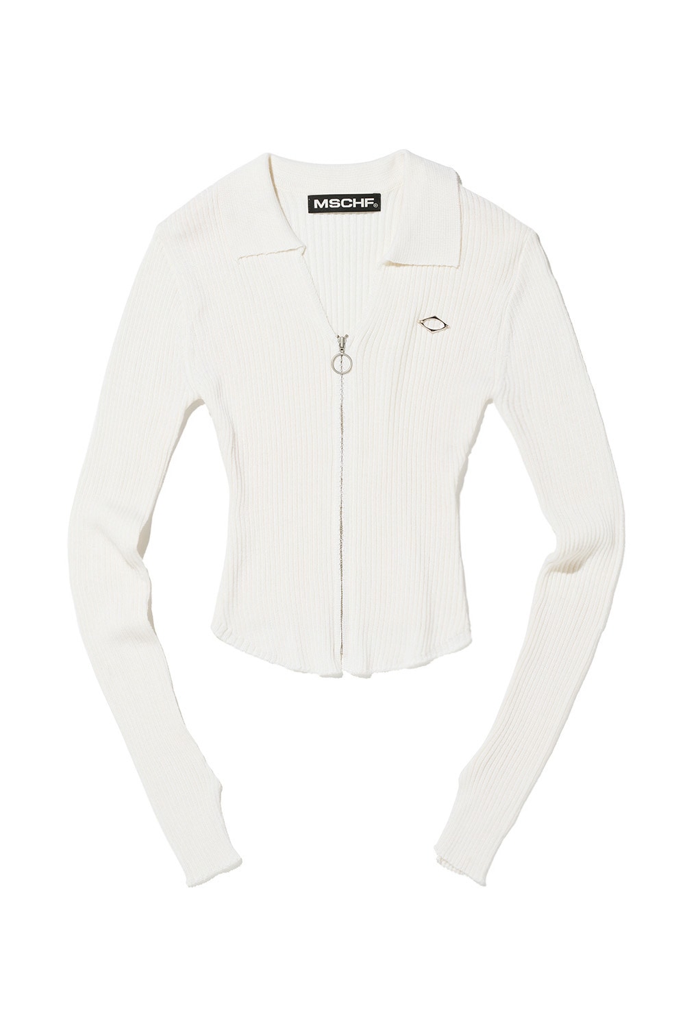 【MISCHIEF】 KNITTED LONG SLEEVE SHIRT : WHITE