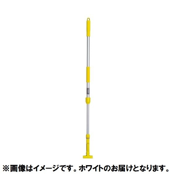 (まとめ) テラモト FXハンドルモップ アルミ伸縮柄 ホワイト CL-374-100-8 1本 (×2セット)