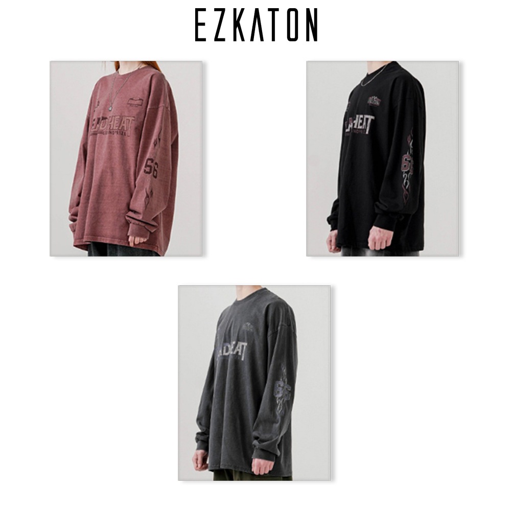 [EZKATON] Grand Prize Pigment Long Sleeve T-Shirt