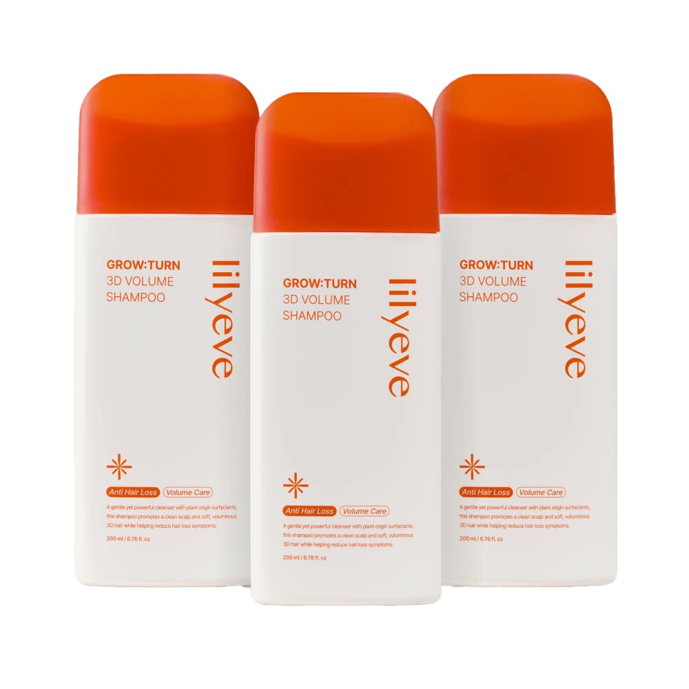 グロートン 3D ボリュームシャンプー 200ml 3個 / ブラシ頭皮脱毛症の症状緩和