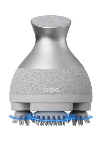 [breo] 電動頭皮ブラシ ヘッドスパ 3Dムーブ 3つのモード IPX7防水 乾湿両用 全身リフレッシュ 充電式 コードレス 携帯便利 男女兼用 ギフト プレゼント Scalp Spa (マットシ