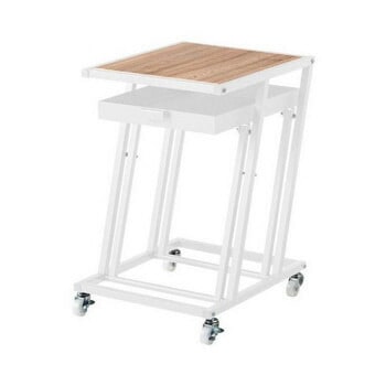 東谷 サイドテーブル ダークグレー MIP-18WH