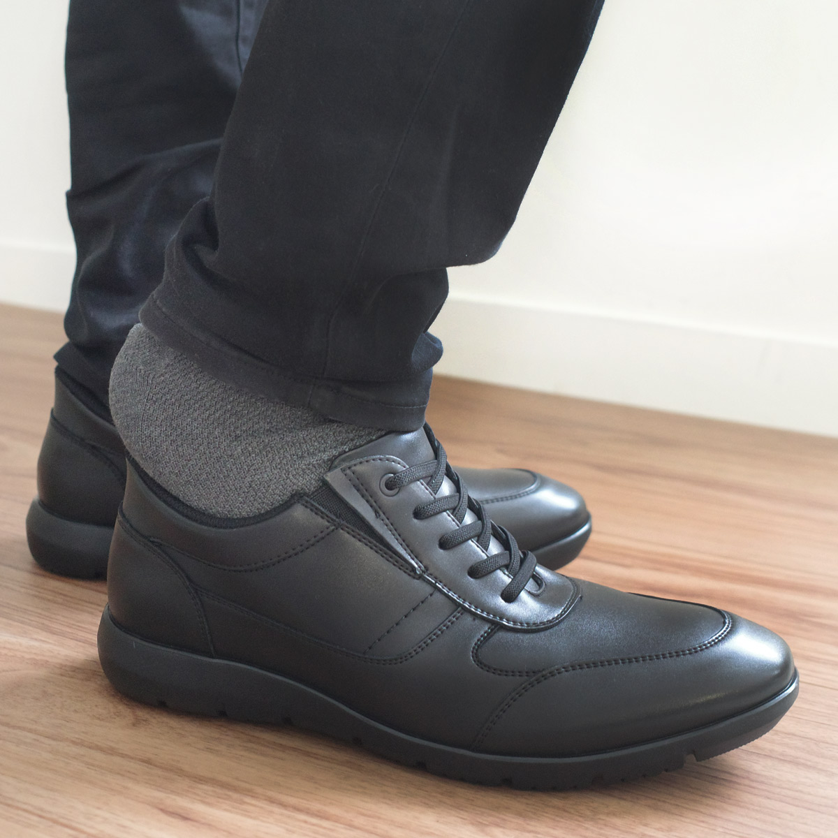 スルッとイン!ハンズフリービジネスシューズメンズ靴 メンズ