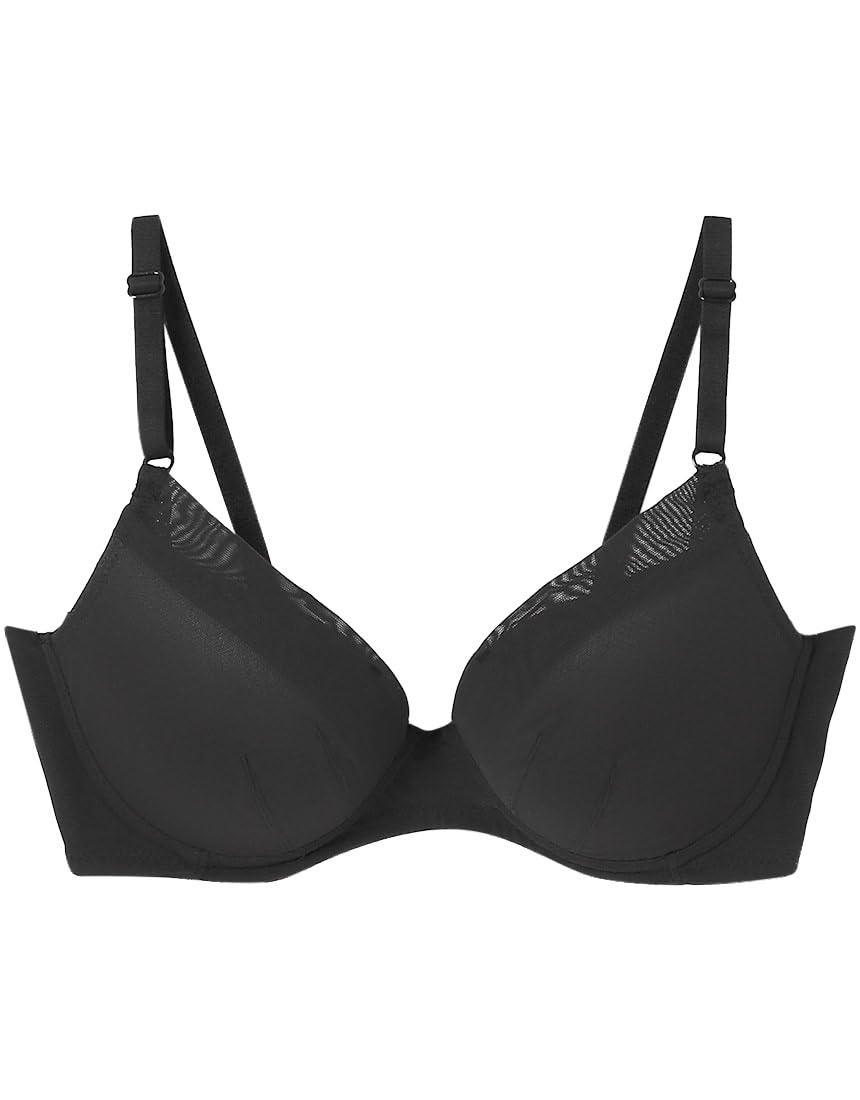 即日発送 [ウンナナクール] ノンワイヤーブラ ボリュームアップ バストのかたちをキープ Aカップあり 【BRAGENIC シンプル】 ブラジャー ブラ ワイヤレス BUN101 BL C65 4,453円