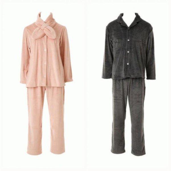 （正常）カップルパジャマ 極細糸 ジャカード ソリッド パジャマ 男女単品_A VPA4585W_VPA4585M_A