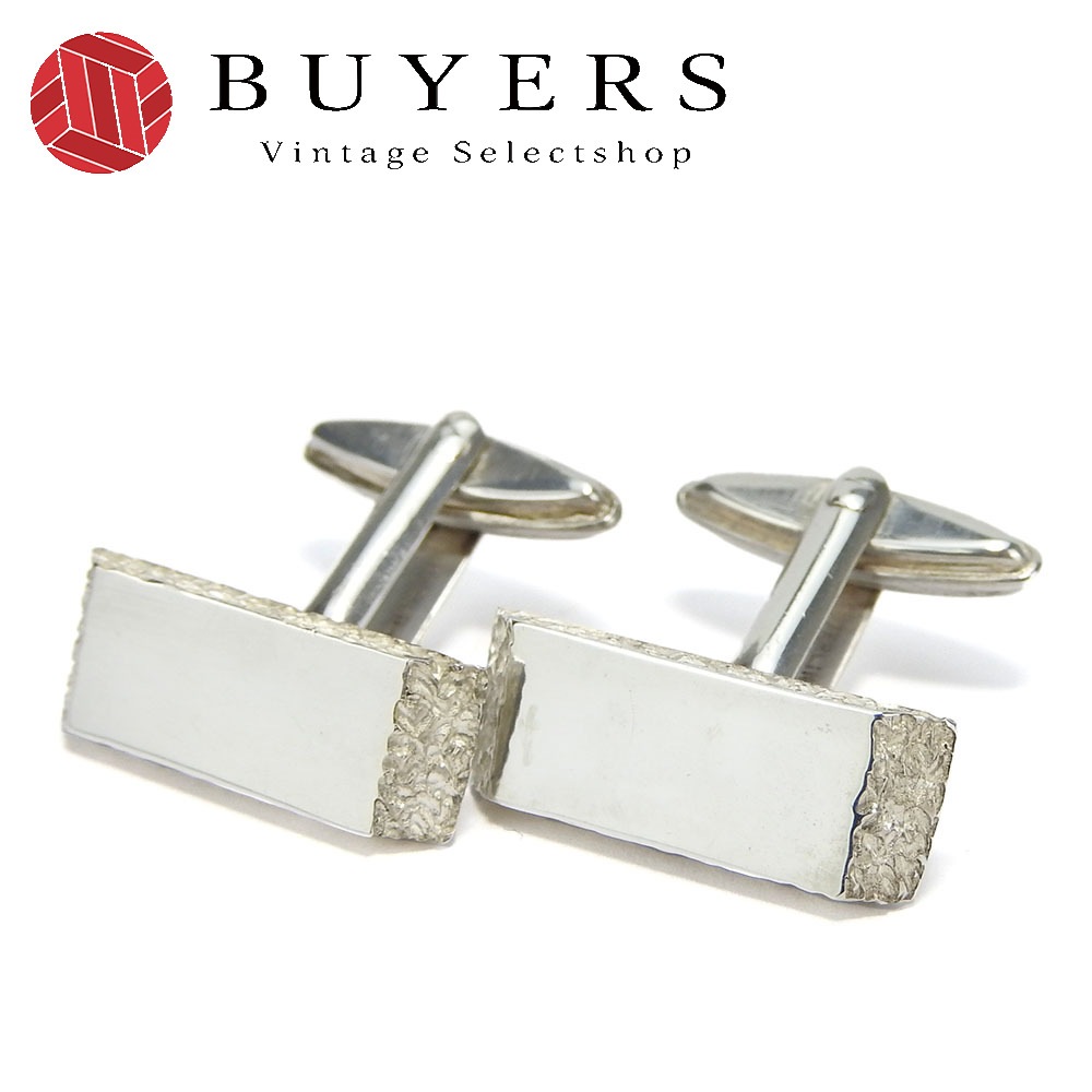 中古 カフス Asprey アスプレイ スターリングシルバー シルバー カフリンクス アクセサリー レディース 女性