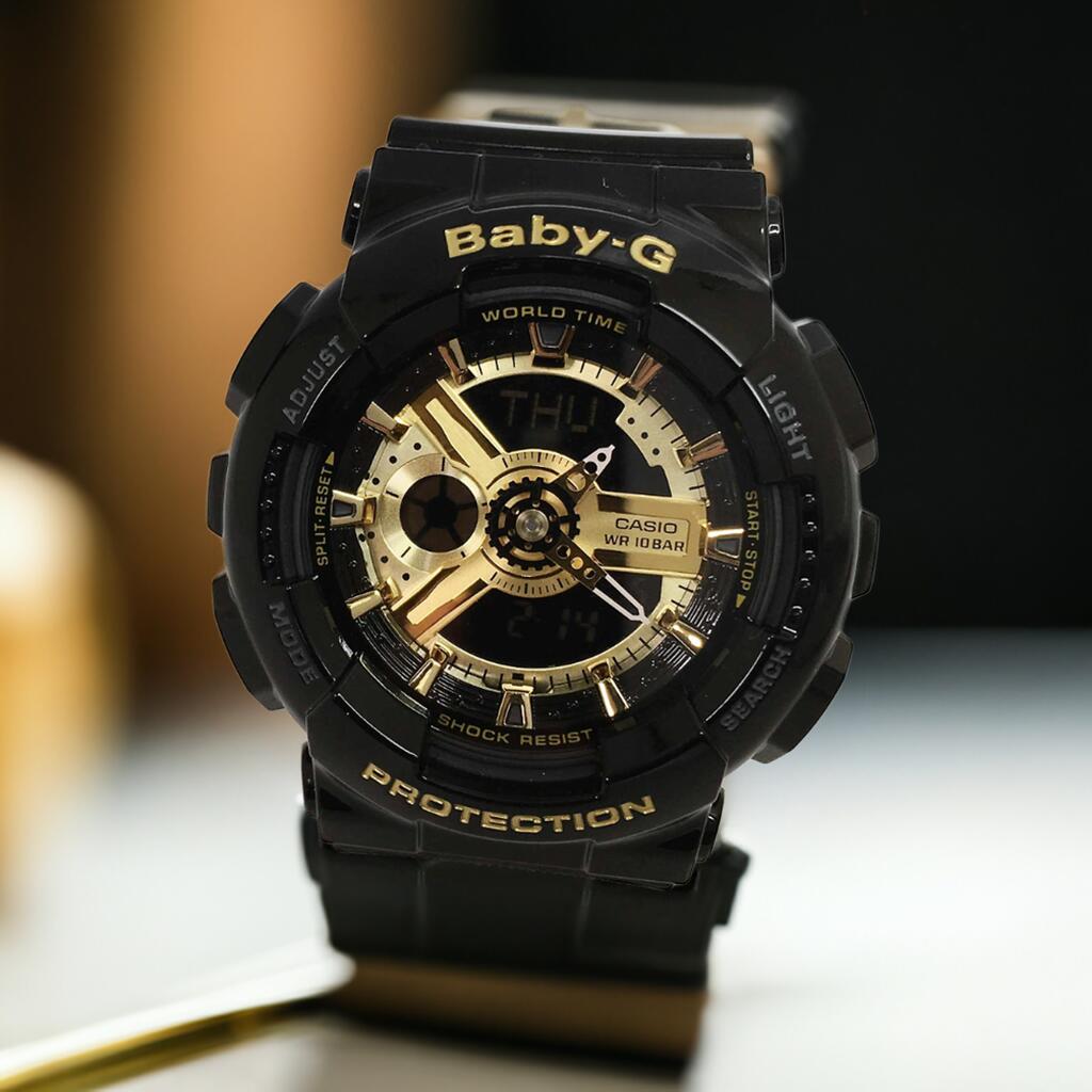 BABY-G カシオ ベビーg アナデジ BA-110X-1AJF ブラック エナメルカラー 超モデル プレゼント 腕時計 ギフト ラッピング無料 愛の証 感謝の気持ち baby-g 国内正規品 新