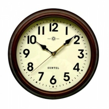 さんてる クォーツ 日本製 レトロ時計（アンティーク掛け時計）アンティークブラウン QL714_A