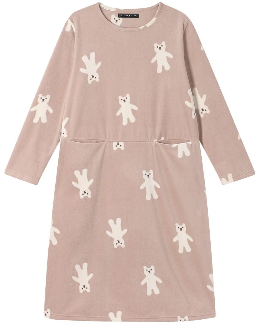 [ワコール リラックス&ampスリープ] アツコマタノ ワンピース 長袖 冬 HNW404 ATSUKO MATANO レディース