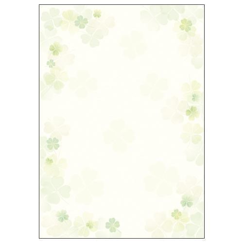 （まとめ買い）ササガワ 和柄用紙 和ごころ 四つ葉 4-1026 00012383 [x10]