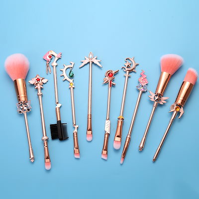 Qoo10] 魔法少女 5pcs/set メイクブラシ : メイク小物