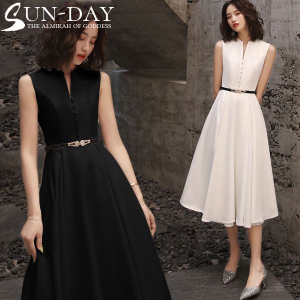 ワンピース パーティードレス 花嫁ミニドレス ウェディングドレス 簡約 花嫁二次会 演奏会 パーティ