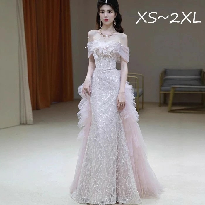 パーティードレス ロング丈 ドレス レディース ピアノ 発表会 結婚式 ワンピース イブニングドレス フォーマル 大人 ドレス エレガント お呼ばれ 二次会 披露宴 演奏会 忘年会 司会ドレス 大きい