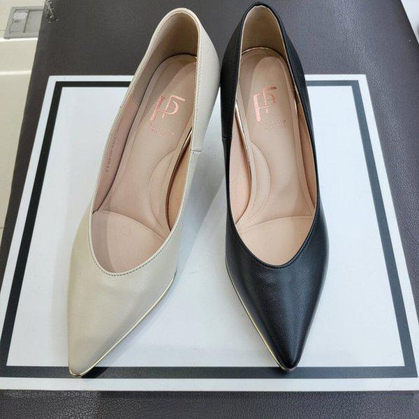 【幸福百貨店】女性7cm金テープパンプス