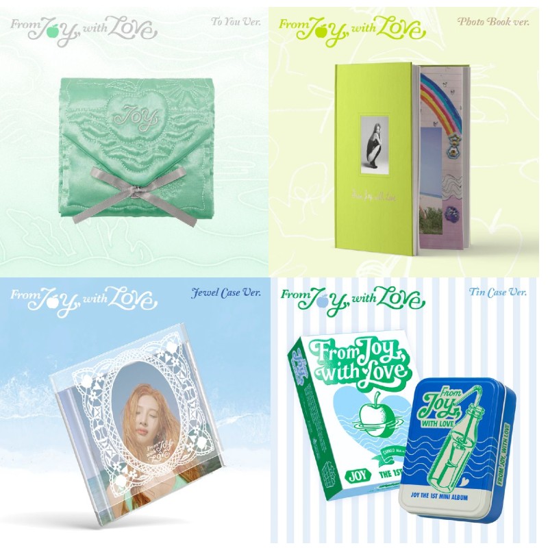[MEGA] [4種セット] (To You+PB+Tin+Jewel) JOY (Red Velvet) 1st Mini Album [From JOY, with Love] 公式 韓国チャート
