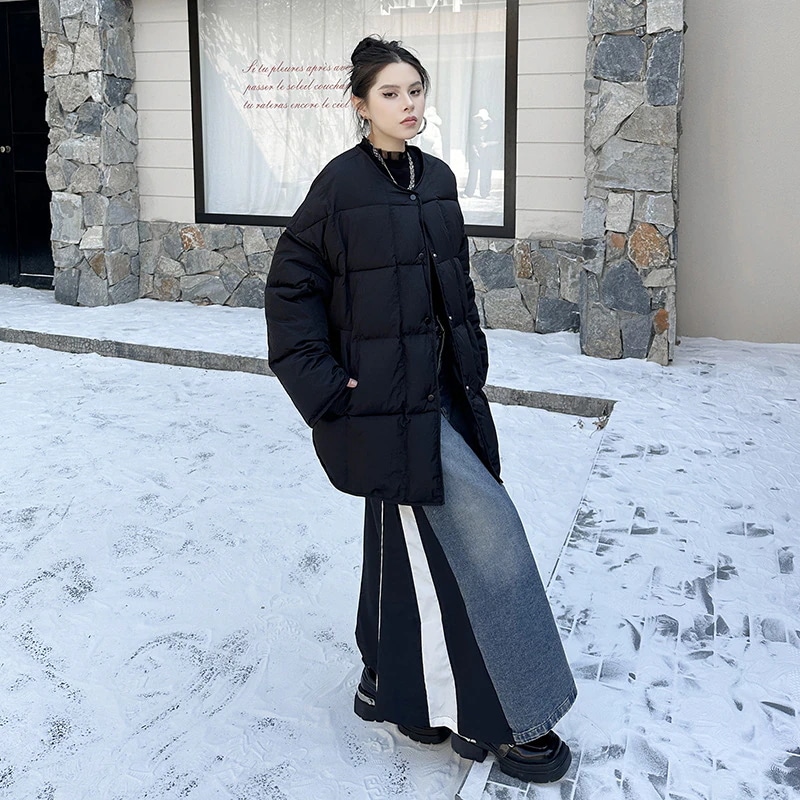 [急速出荷]ダウンジャケット レディース キルティング 個性的なデザイン おしゃれ ダウンコート