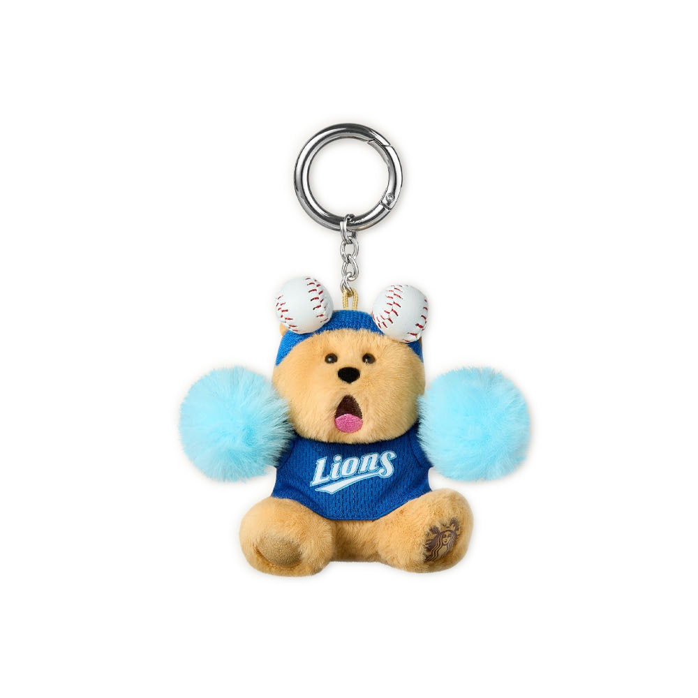 ベアリスタ ライオンズ キーチェーン 日本未発売 韓国限定 スターバ グッズ 限定品 野球 キーホルダー ぬいぐるみ レア ギフト 希少 おしゃれ コレクション 記念品 SAMSUNG