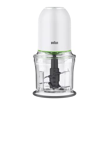 ブラウン フードプロセッサー マルチプラクティック3 CH3011WH コンパクト 簡単操作 パワフル 4枚刃 挽き肉 みじん切り 氷 クラッシュアイス 時短 安心設計 片手 ワンタッチ ワンプッシュ