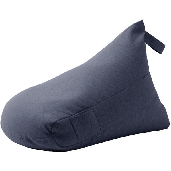 CELLUTANE ビーズクッション 三角クッション L インディゴブルー 日本製 一人掛け 1P コンパクト A1035a-626DBL メーカー直送