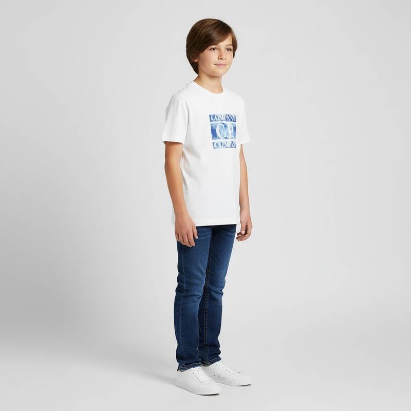 [カード決済で10%オフ] CP COMPANY KIDS 半袖Tシャツ C6M00L LAA17 10135 (大人用サイズ)