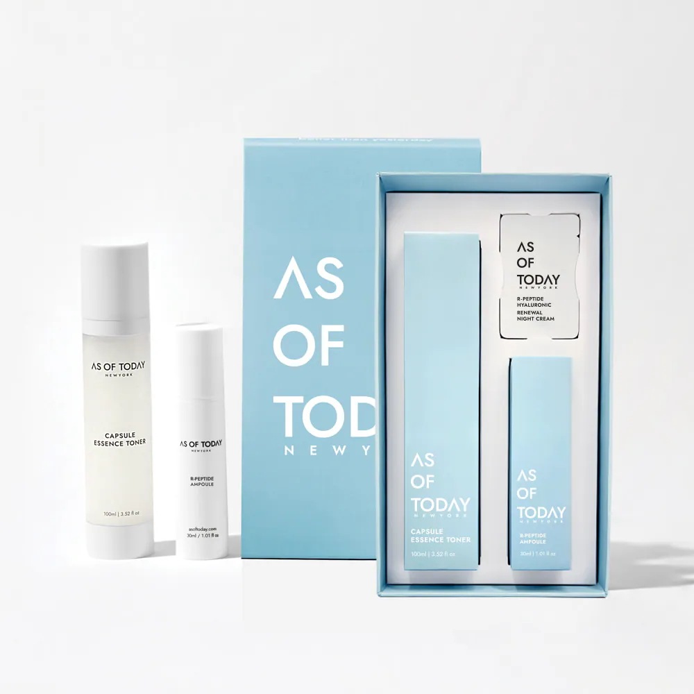 R-ペプチド化粧水+アンプル+ナイトクリーム(R-ペプチド化粧水100ml+アンプル30ml+ナイトクリーム1ml×5/保湿/ハリ/肌キメ)