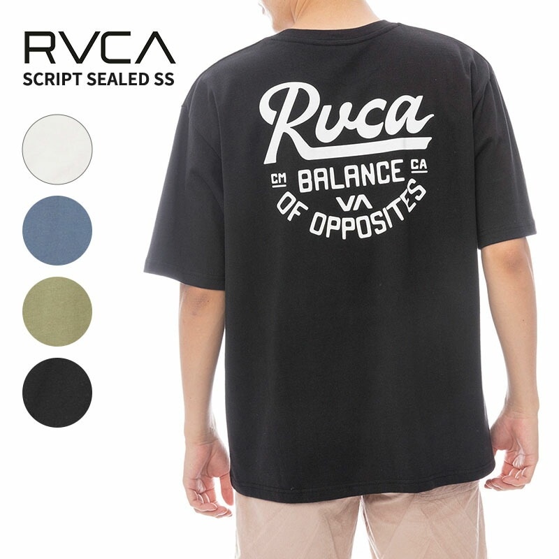 ルーカ メンズ 半袖Tシャツ RVCA SCRIPT SEALED SS Tシャツ BF041254 カットソー 春 夏 サーフ スケーター