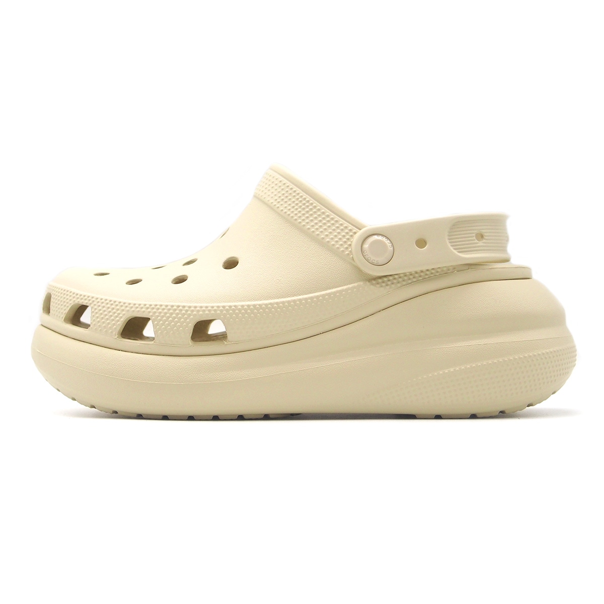 クロックス レディース メンズ 厚底サンダル クラッシュ クロッグ ボーン ベージュ CROCS CRUSH CLOG BONE
