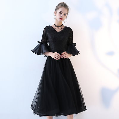 パーティードレス 上品 ドレス 結婚式 服装 ワンピース ファッション フォーマル服 お呼ばれ 食事会