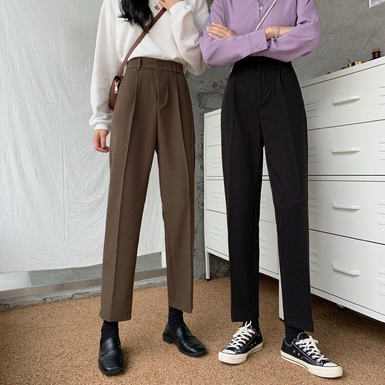 ボトムス ボトム おすすめ おしゃれ お洒落 激安 安い プチプラ スラックス パンツ スーツ ズボン パンツ Ａライン 9分丈 ゆったり オフィス スタイル カジュアル スタイル lbot