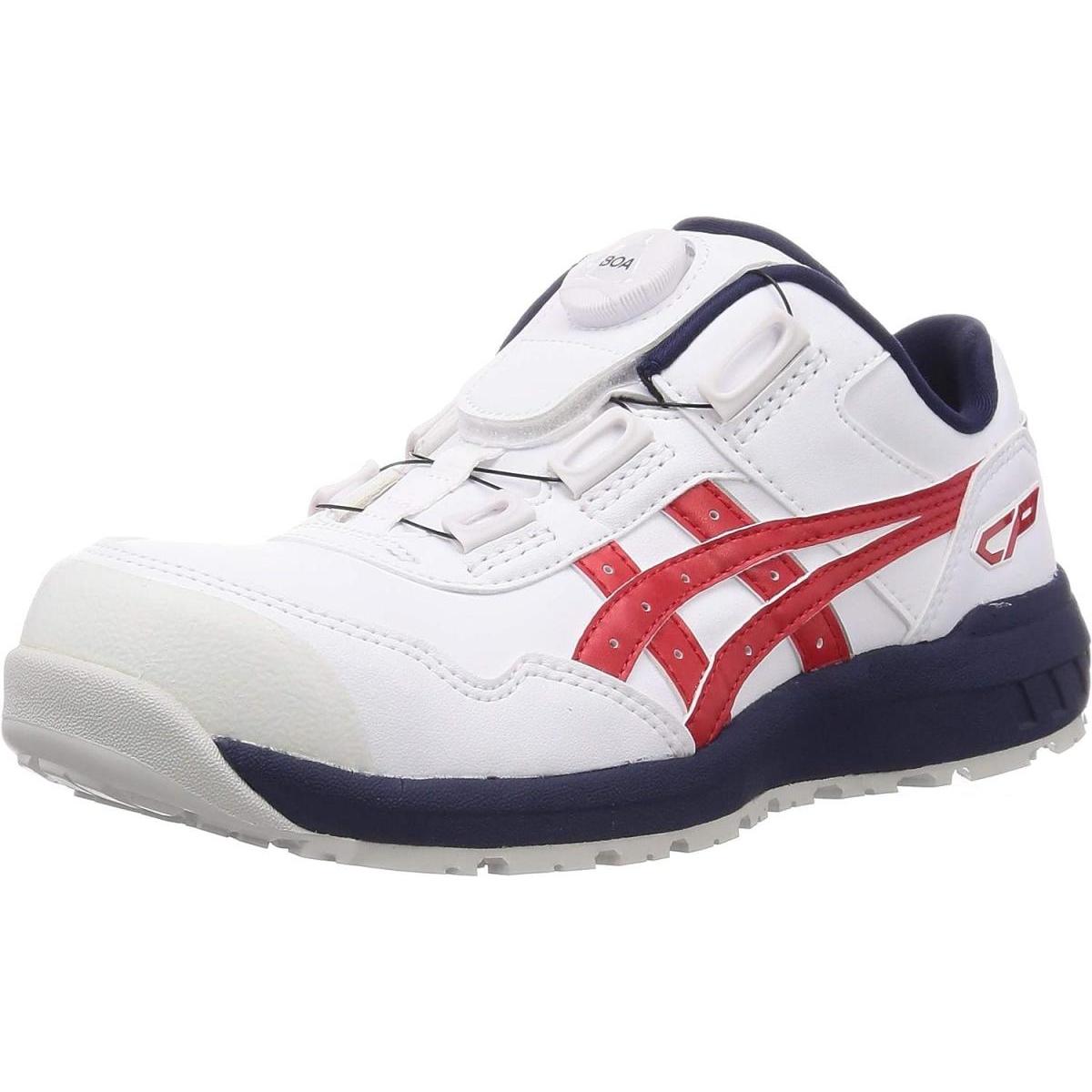 アシックス asics 安全靴/作業靴 25.5cm ウィンジョブ WINJOB CP306BOA ホワイト×クラシックレッド JSAA規格A種 BOAタイプ ローカットc