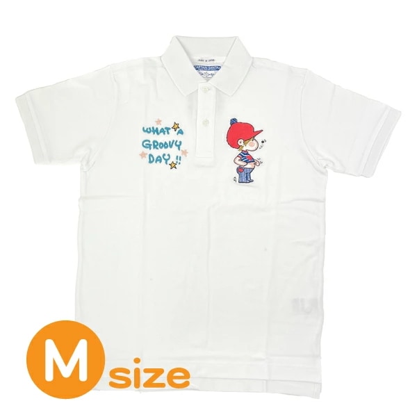 水森亜土 キャプテンサンタ コラボ ポロシャツ (M) ホワイト アパレル_8335-1040