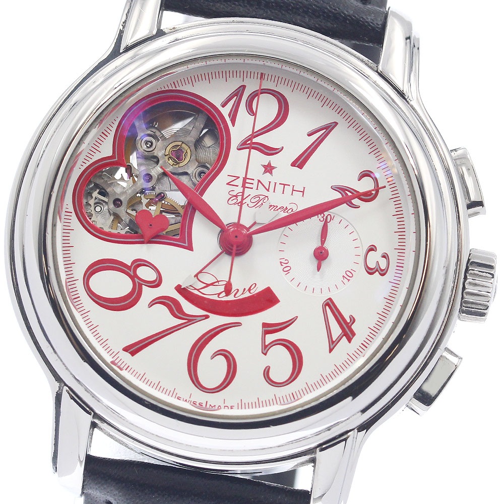 ゼニス ZENITH 03.1230.4021 エルプリメロ クロノマスター オープンハート 自動巻き レディース _957050【中古】