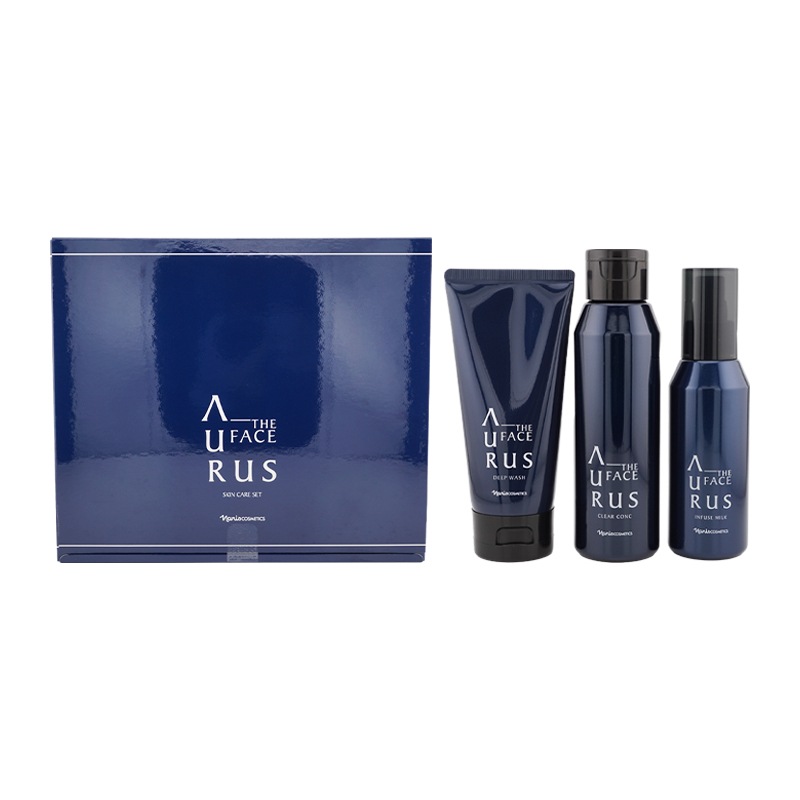 アウラス ザ フェイス スキンケアセット 洗顔料 ふきとり用化粧水 乳液[ギフトラッピング対応]