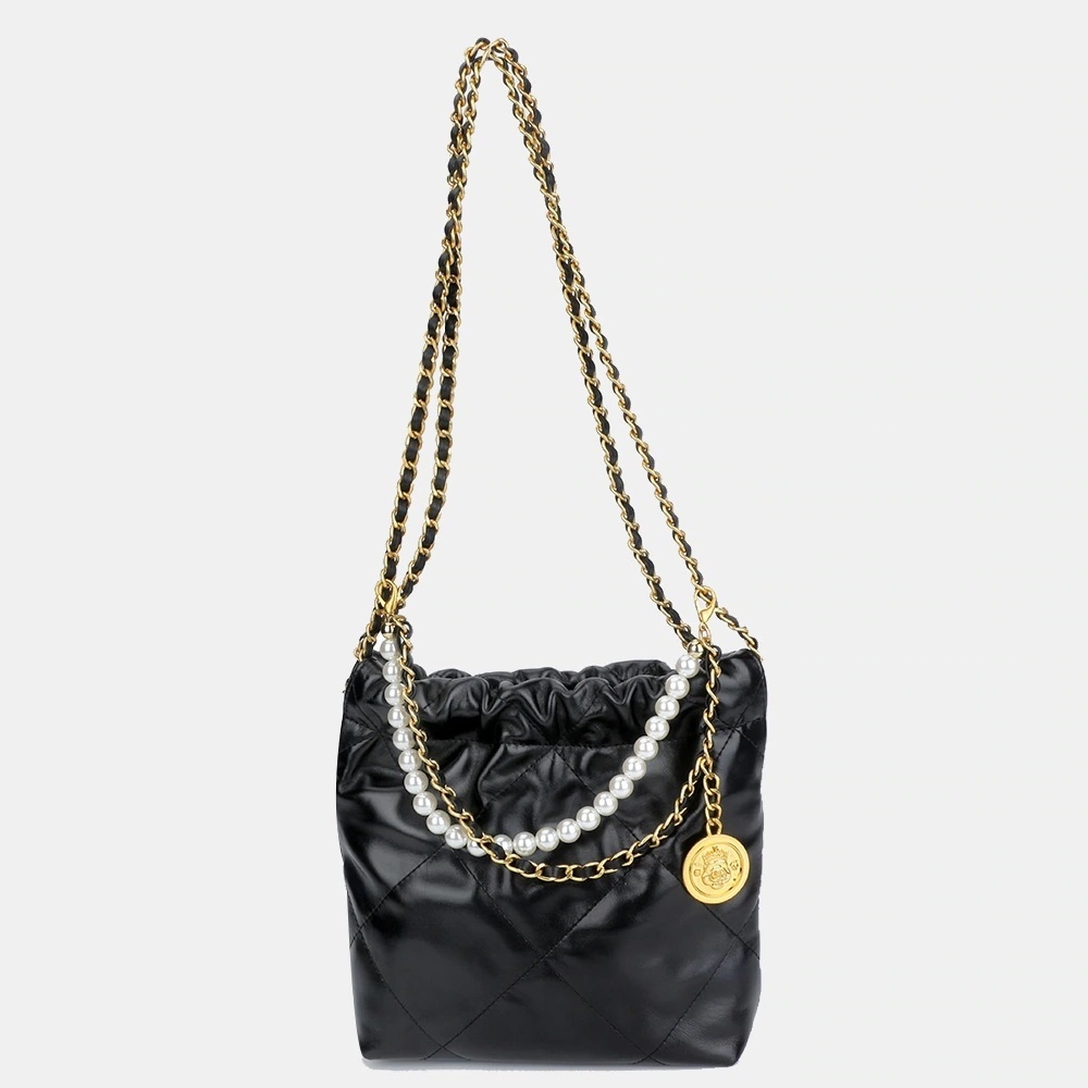 横長ボストンバッグ キルティングバッグ 入学シーズン 入社しパール チェーン 通勤OL バケツバッグ トートバック ホーボーバッグ 肩掛け ショルダーバッグ 水筒ポーチ 大容量 防水 新作 リュック