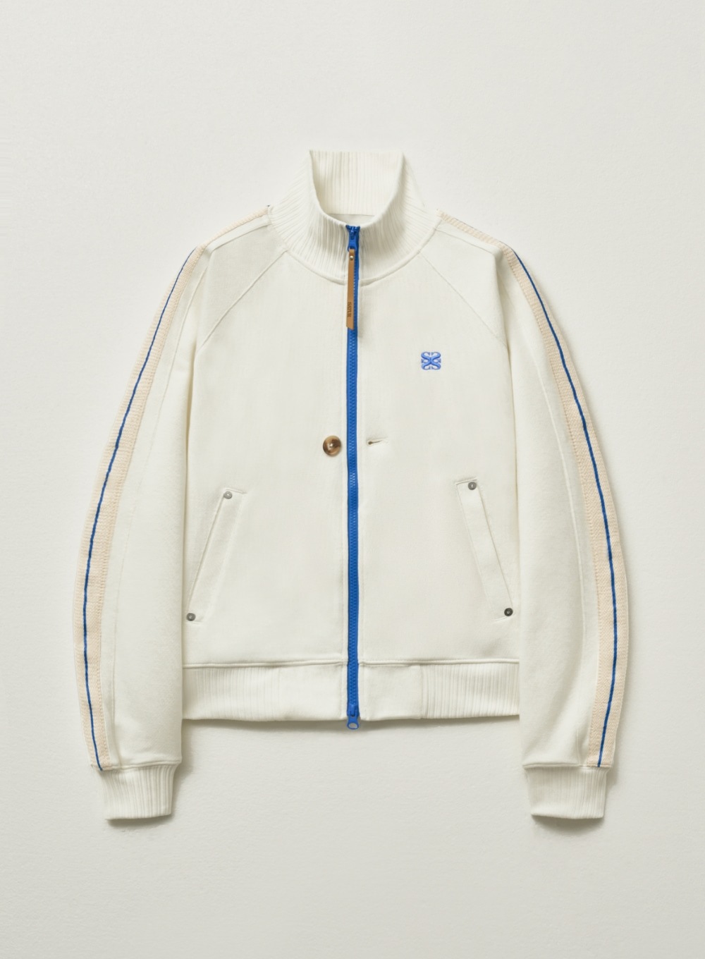 【SATUR】 (W) LAWTON ALL DAY TRACK ZIP-UP JACKET : WHITE