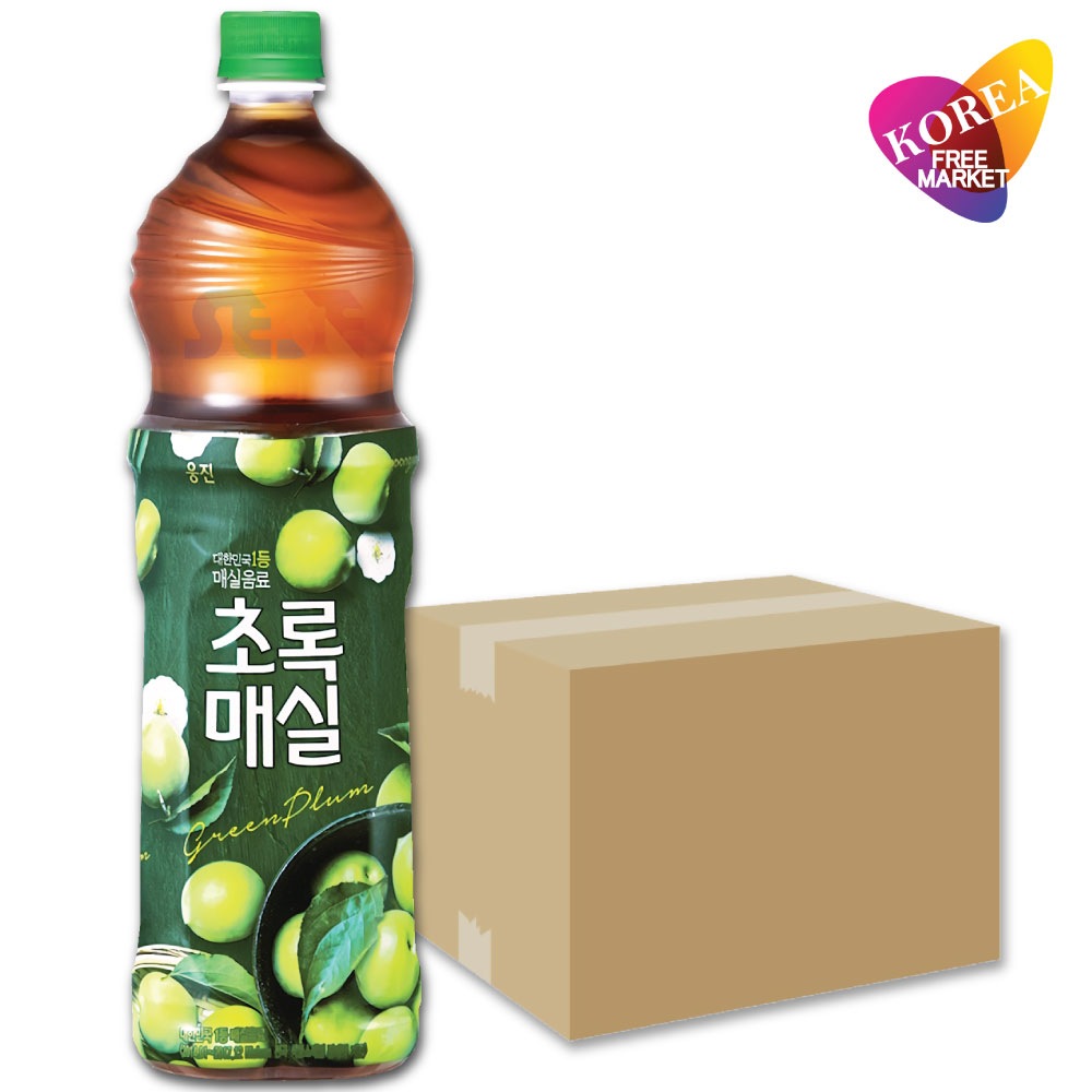 ウンジン チョロックメシル 青梅ジュース 12本セット 1.5L / PET 韓国飲料 青梅
