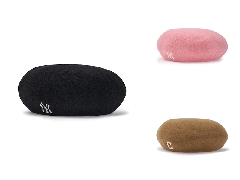 3ACB00246韓国限定販売 ベーシック 無縫製 ベレー帽 クリーブランド ガーディアンズ