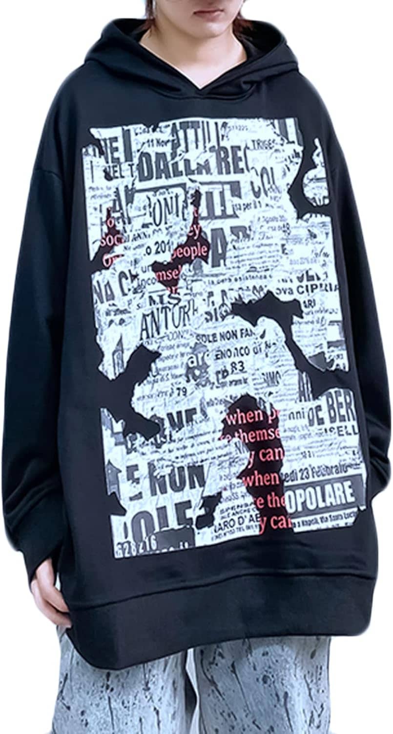 メンズ パーカー 長袖 フード付 カジュアル プルオーバー スウェットシャツ おしゃれ ドロップショルダー ストリート系 大きなサイズ 春春服 大きいサイズ 男女兼用 オーバーサイズ デザイ