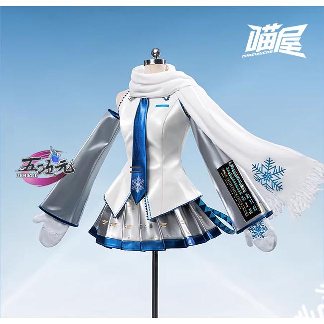 猫屋小舗　ボーカロイド　初音ミク　雪ミク　コスプレ衣装　SNOW MIKU 2011　中国公式許可あり　ウィッグ　靴　髪飾り　ヘッドホン＋髪飾りセット　追加可能