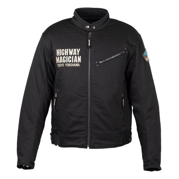 イエローコーン YB-3301 ウィンタージャケット ブラック/アイボリー Mサイズ