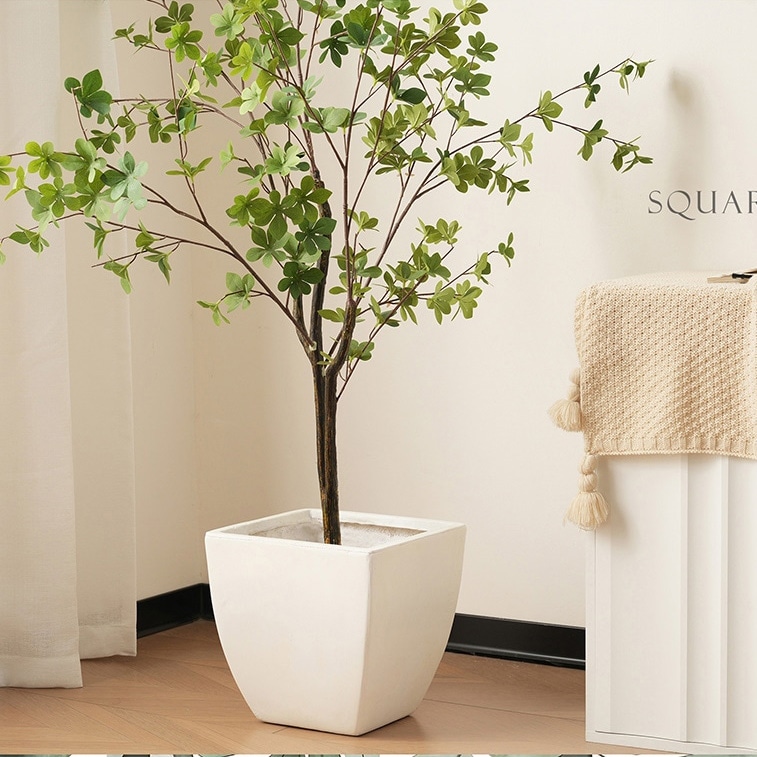 【国内即日発送】植木鉢 おしゃれ 大型植木鉢 軽い 軽量 受け皿 受皿 鉢 屋外用 屋内用 鉢カバー グランピング レストラン 植栽 ガーデン プレゼント 米 籾殻 環境にやさしいM