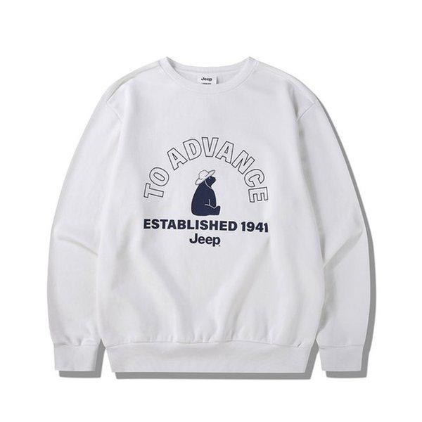 クマプリントマンツーマンTシャツ JP3TSU897WH