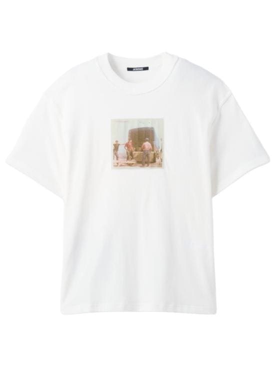 JACQUEMUS Men T-Shirts TSM00595AJ0 02561NU White