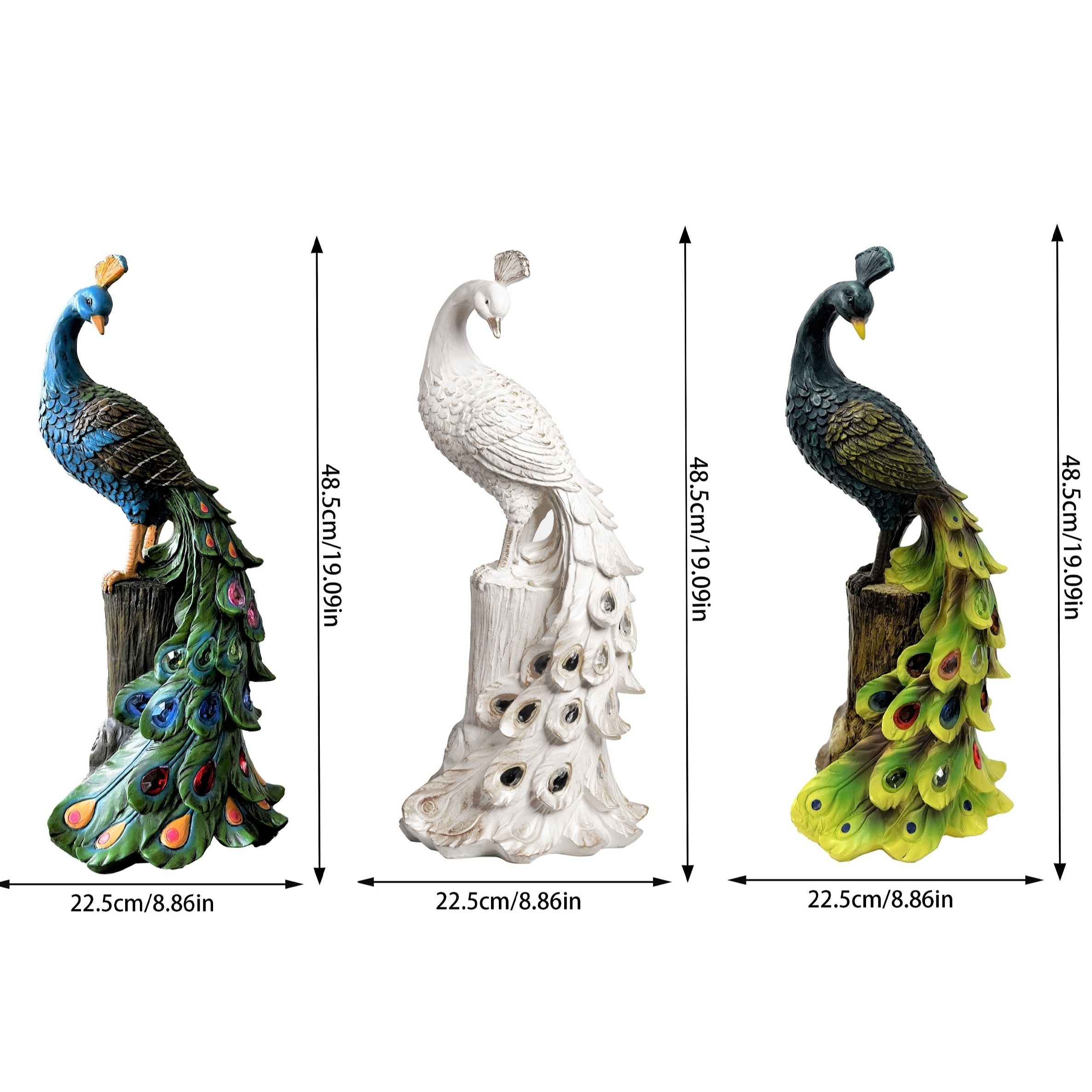 ガーデンライト ソーラーライト ガーデンインテリア 孔雀 ピーコック 防水 屋外 庭 ベランダ 鳥 Bird カラフルライト 幻想的 イルミネーション