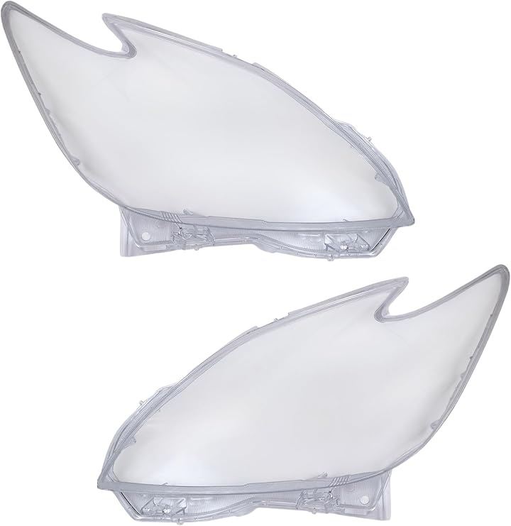 互換品 プリウス 30系 後期 ヘッドライト レンズ ZVW30 2012～2015年 HID用 ひび割れ 黄ばみ 曇り 交換 (左右セット)